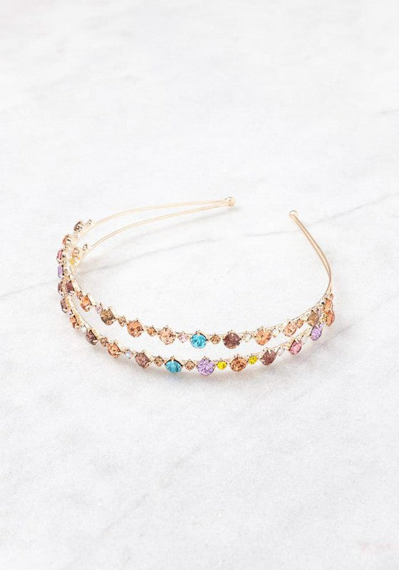 Colorful Rhinestone Headband