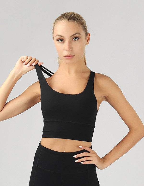 Strappy Back Active Crop Top