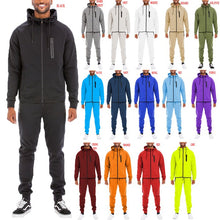 Load image into Gallery viewer, Mens Full Zip Sweat Pant Sweat Set
