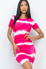 Load image into Gallery viewer, Stripe Tie-Dye Printed Midi Dress
