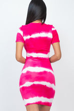 Load image into Gallery viewer, Stripe Tie-Dye Printed Midi Dress
