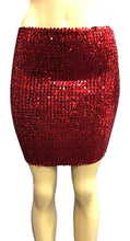 Load image into Gallery viewer, One Size 4 Way Stretch Women&#39;s Sequin Mini Skirt
