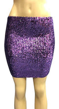 Load image into Gallery viewer, One Size 4 Way Stretch Women&#39;s Sequin Mini Skirt
