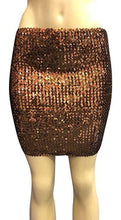 Load image into Gallery viewer, One Size 4 Way Stretch Women&#39;s Sequin Mini Skirt
