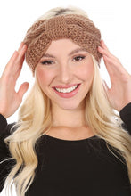 Load image into Gallery viewer, Winter Crochet Bow Twisted Head Band
