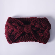 Load image into Gallery viewer, Winter Crochet Bow Twisted Head Band
