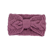 Load image into Gallery viewer, Winter Crochet Bow Twisted Head Band
