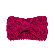 Load image into Gallery viewer, Winter Crochet Bow Twisted Head Band
