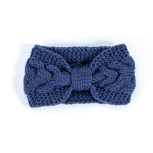 Load image into Gallery viewer, Winter Crochet Bow Twisted Head Band
