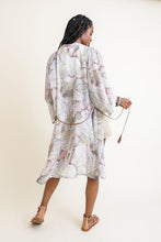 Load image into Gallery viewer, Ikebana Kimono W/ Suede Tie Belt
