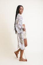 Load image into Gallery viewer, Ikebana Kimono W/ Suede Tie Belt
