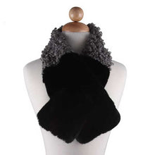 Load image into Gallery viewer, Mixed Two Tone Fur Scarf
