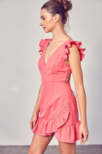 Load image into Gallery viewer, V-Neck Ruffle Dress
