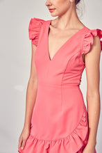 Load image into Gallery viewer, V-Neck Ruffle Dress
