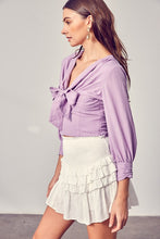 Load image into Gallery viewer, Front Tie Long Sleeve Top
