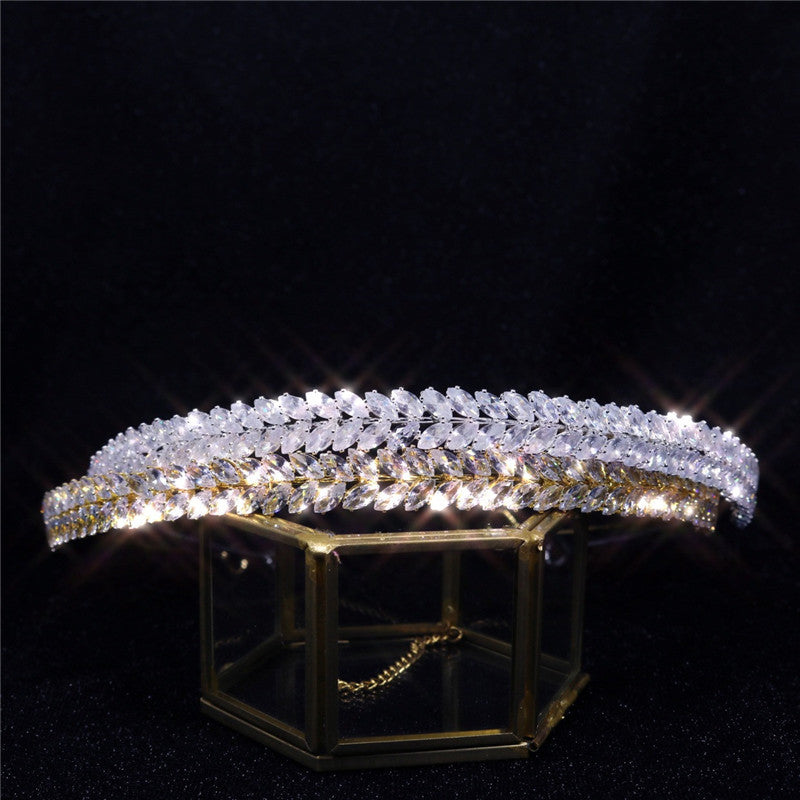 Bridal Baroque Rhinestone Crystal Head Band Crown