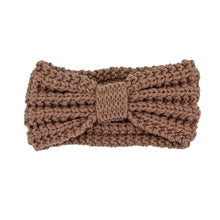 Load image into Gallery viewer, Knitted Bow Winter Head Band
