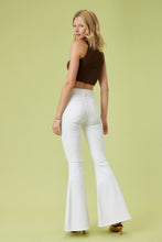 Load image into Gallery viewer, White - High Rise Flare Jeans
