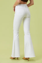 Load image into Gallery viewer, White - High Rise Flare Jeans
