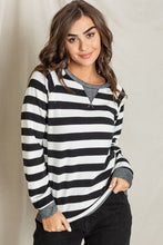 Load image into Gallery viewer, Plus Stripe V- Stich Tunic

