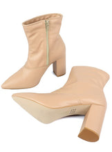 Load image into Gallery viewer, Pointed Toe Bootie with a Block Heel
