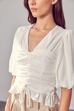 Load image into Gallery viewer, Puff Sleeve Cinched Top
