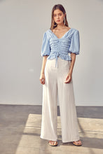 Load image into Gallery viewer, Puff Sleeve Cinched Top
