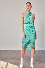 Load image into Gallery viewer, Wrap Cross Neck Dress
