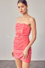 Load image into Gallery viewer, Pleated Wrap Tube Dress
