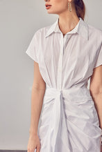 Load image into Gallery viewer, Collar Button Front Tie Dress

