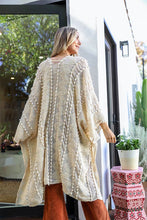 Load image into Gallery viewer, Embroidered Zig Zag Soft Kimono
