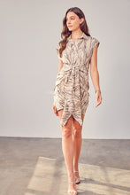 Load image into Gallery viewer, Printed Front Tie Dress
