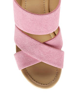 Load image into Gallery viewer, GERD Block Heeled Suede Slip-On Sandal
