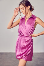 Load image into Gallery viewer, Collar Wrap Dress

