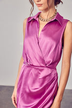 Load image into Gallery viewer, Collar Wrap Dress
