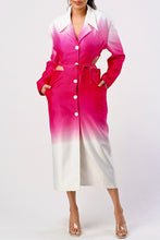 Load image into Gallery viewer, Color Gradient Spring Trench Coat
