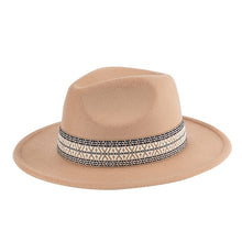 Load image into Gallery viewer, BOHO Emboidered Fedora  Hat
