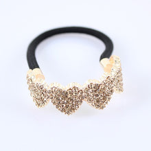 Load image into Gallery viewer, Heart Rhinestone Hair Tie
