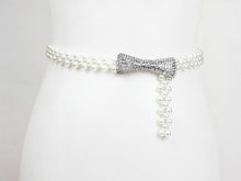 Load image into Gallery viewer, Elastic Pearl Fashion Belt
