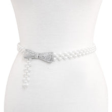 Load image into Gallery viewer, Elastic Pearl Fashion Belt
