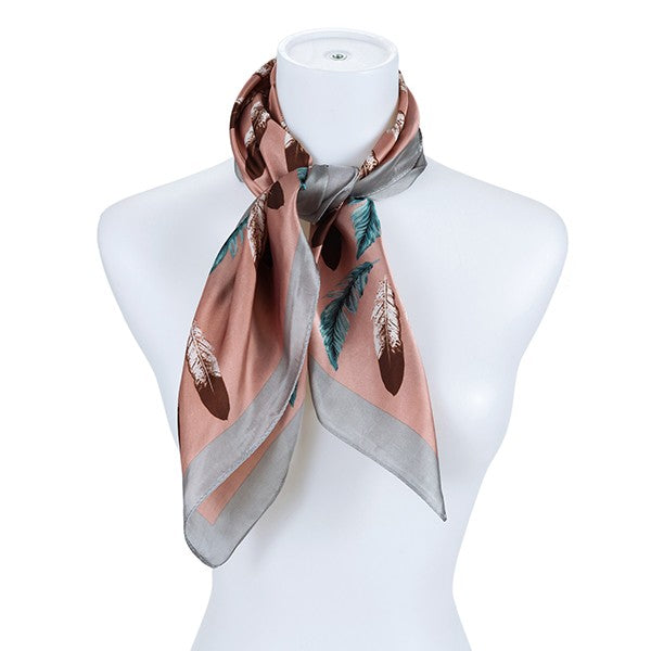 Leaf Silk Fashion Scarf