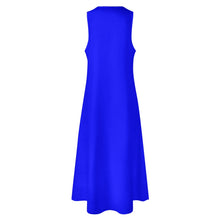 Load image into Gallery viewer, Ti Amo I love you - Exclusive Brand  - Blue - Sleeveless - Long dress
