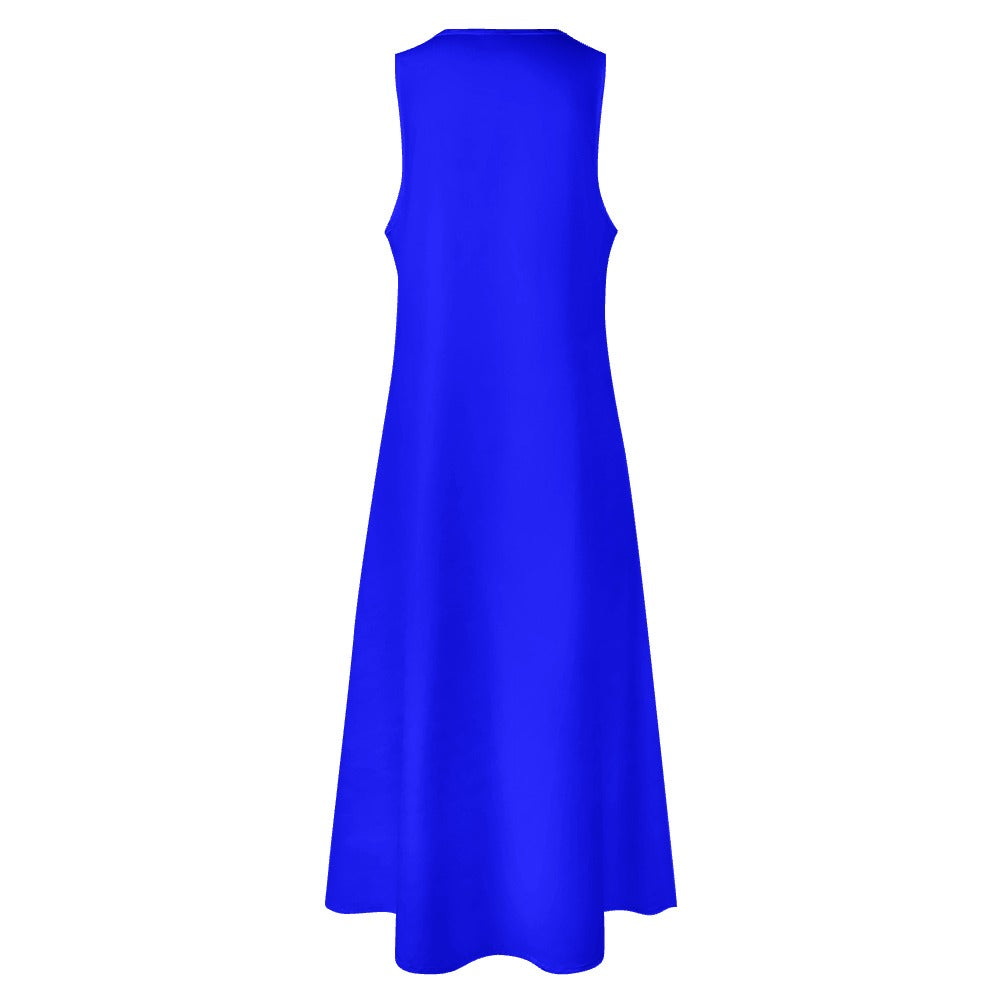 Ti Amo I love you - Exclusive Brand  - Blue - Sleeveless - Long dress