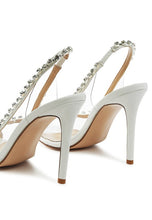 Load image into Gallery viewer, Camarine Clear Stiletto Sling-back
