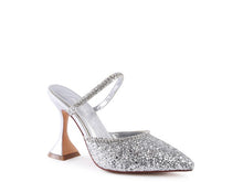 Load image into Gallery viewer, IRIS Glitter Spool Heel Sandal
