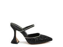 Load image into Gallery viewer, IRIS Glitter Spool Heel Sandal
