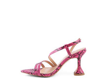 Load image into Gallery viewer, CHERRY TART Snake Print Spool Heel Sandals
