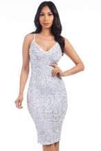 Load image into Gallery viewer, White Sequin Party Dress
