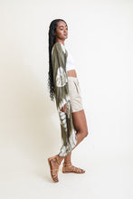 Load image into Gallery viewer, Tie-Dye Longline Kimono with Full Sleeves
