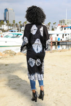 Load image into Gallery viewer, Tie-Dye Longline Kimono with Full Sleeves
